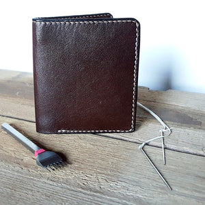 Bi-Fold Cash and Credit Card Wallet - Kangaroo Leather