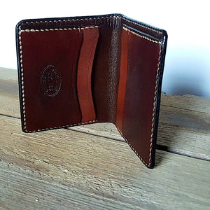 Bi-Fold Cash and Credit Card Wallet - Kangaroo Leather