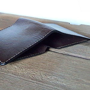 Bi-Fold Cash and Credit Card Wallet - Kangaroo Leather