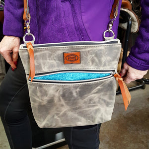 Slate gray Cross Body