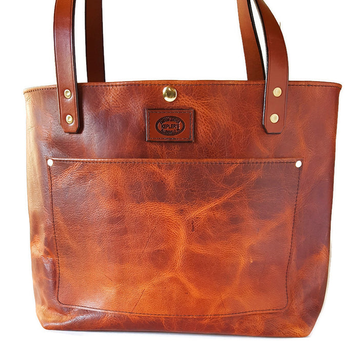 Rustic Pull-up Leather Tote