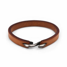 MENS - Vintage Bracelet in Black, Brown, or Tan. leather band with hook closure