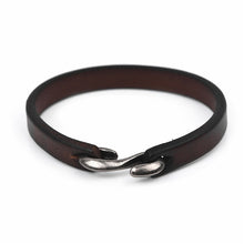 MENS - Vintage Bracelet in Black, Brown, or Tan. leather band with hook closure